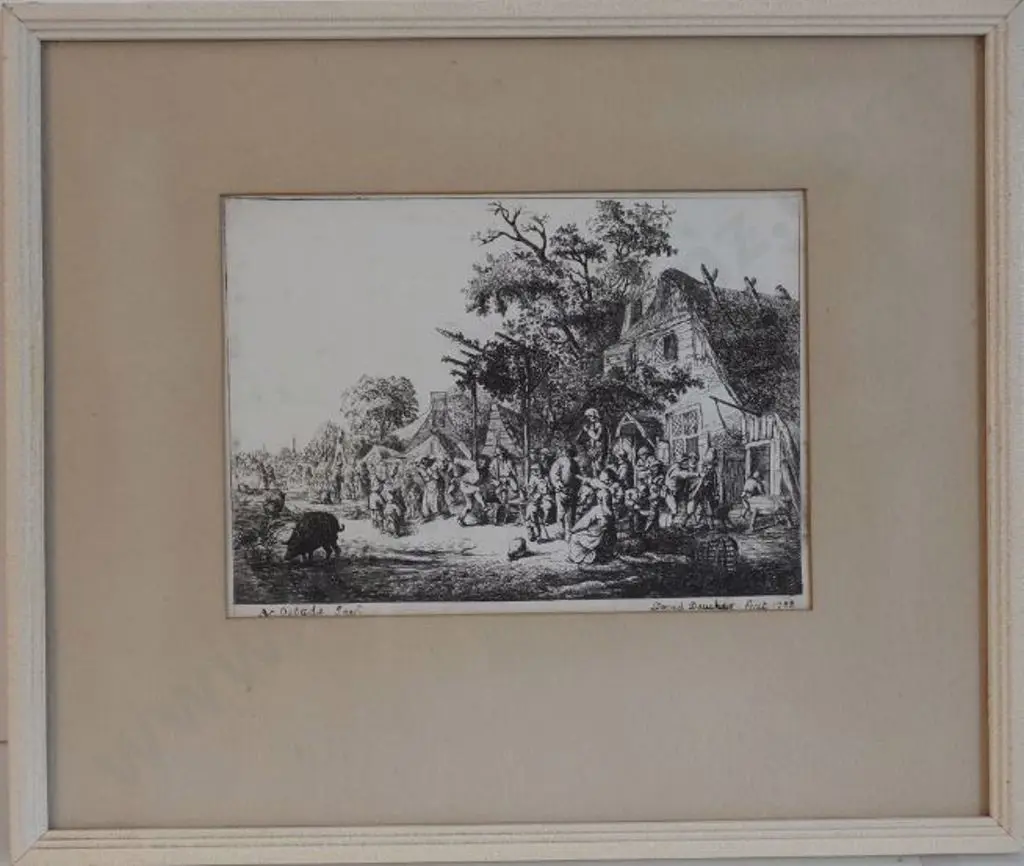 DEUCHAR, David (1743-1808) - Gathering at the Inn Image 1++