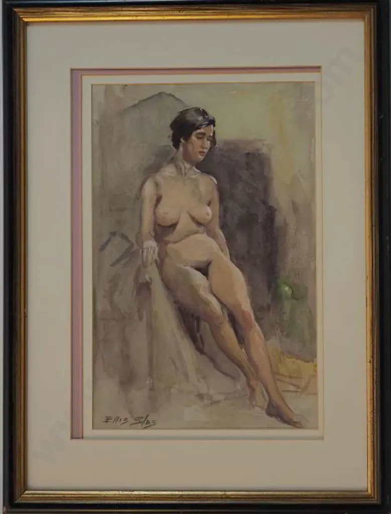 SILAS. Ellis (1883-1972) - Female Nude Image 1++