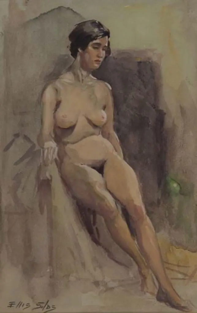 SILAS. Ellis (1883-1972) - Female Nude Image 1++