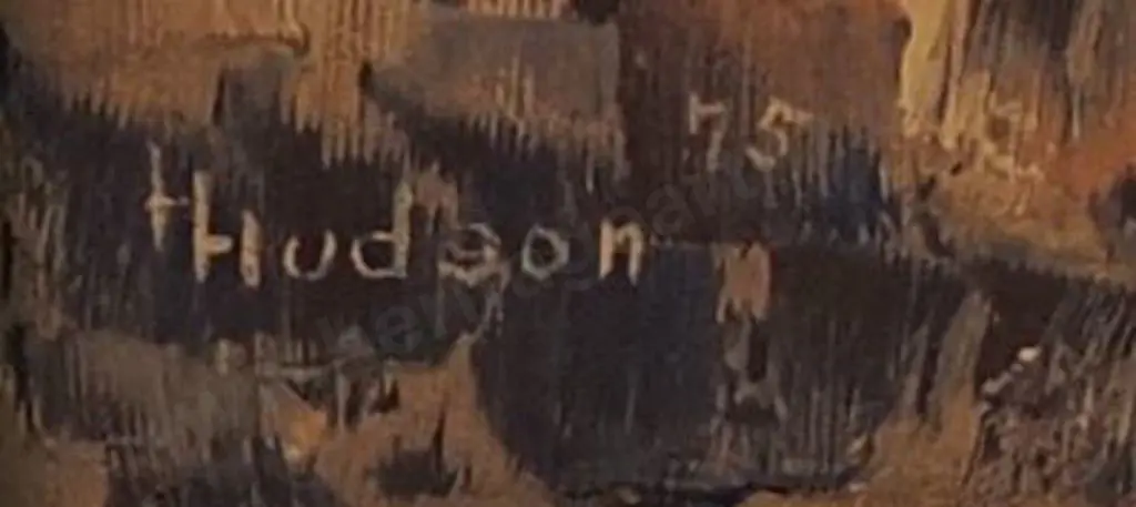 HUDSON, H. (Active early 1900s) - Southern Lake with Alps Image 1++