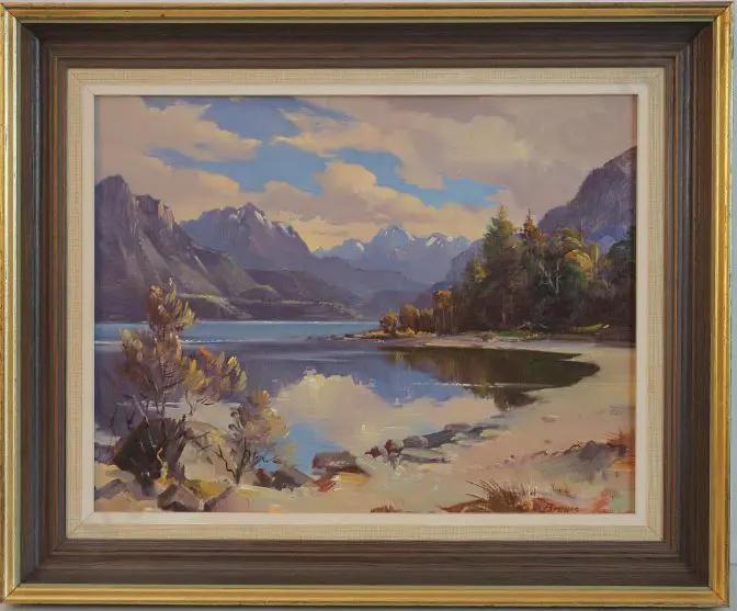 BROWN, Peter (1921-2005) - Lake Te Anau Image 1++