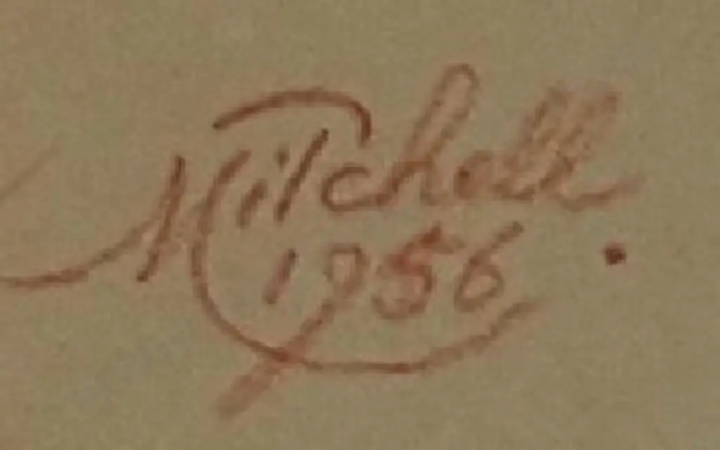 MITCHELL, Leonard [Len](1925-1980) - Portrait of Mr Geddes, Sir Henry Kelliher's Son in Law Image 1++