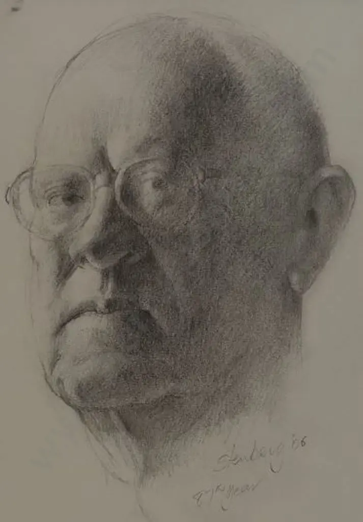 STENBERG, Ron (1919-2017) - Self Portrait -  in his 87th Year Image 1++