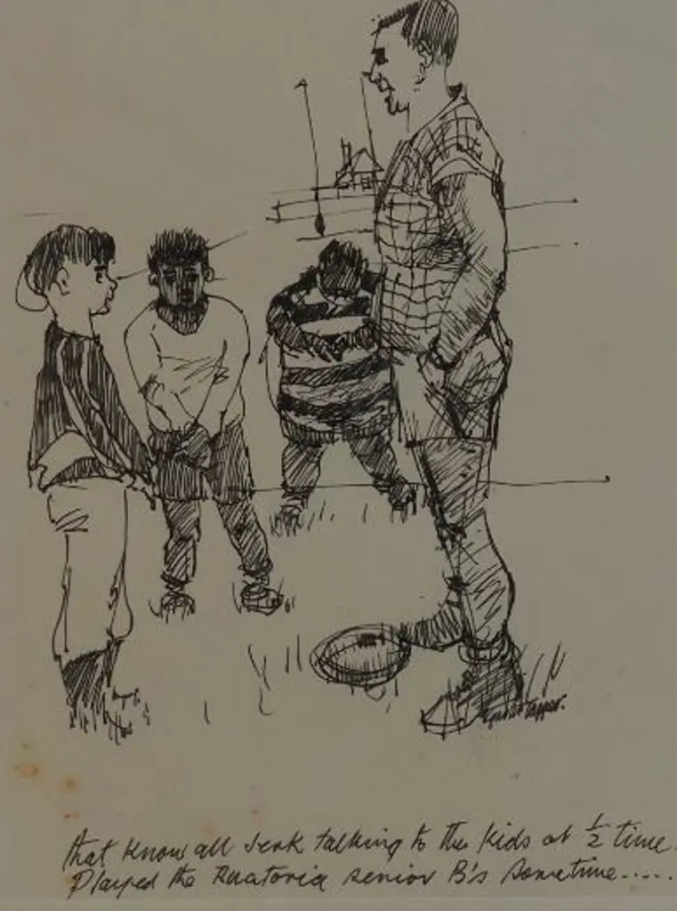 TAPPER, Garth (1927-1999) - That Know-all Jerk talking to the Kids Image 1++