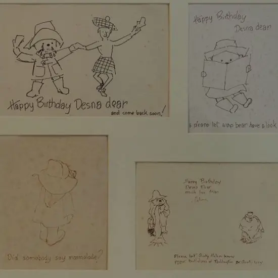 BANBERY, Fred [attrib] (1913-1999) - Series of drawings- Paddington Bear (montage)