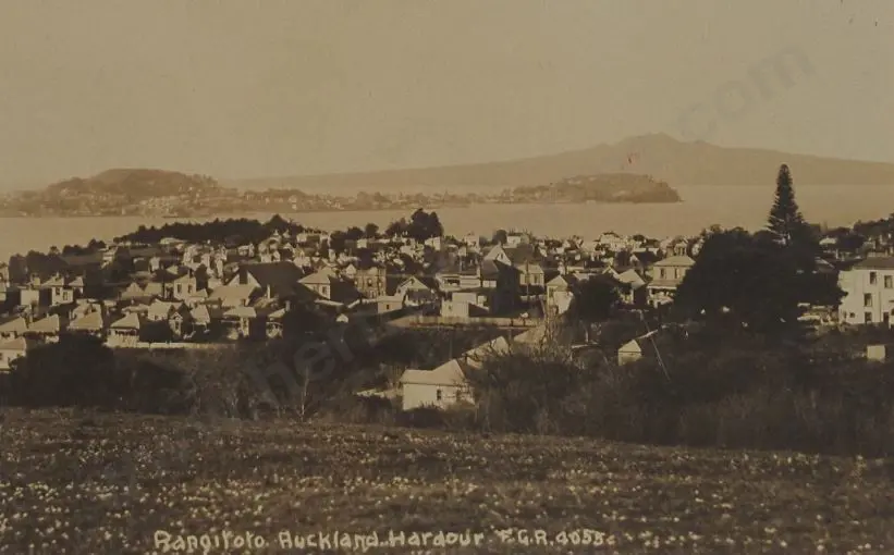 RADCLIFFE, Frederick George (1863-1923) - Rangitoto, Auckland Harbour c. 1905 Image 1++