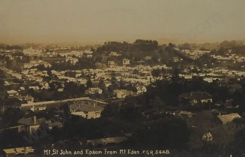 RADCLIFFE, Frederick George (1863-1923) - Mt St John & Epsom From Mt Eden, Auckland c. 1905 Image 1++