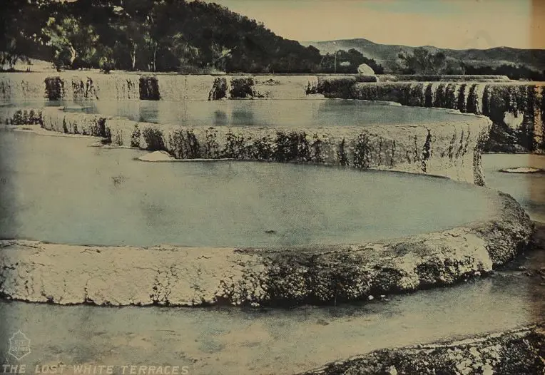 UNKNOWN photographer - The Lost White Terraces Image 1++