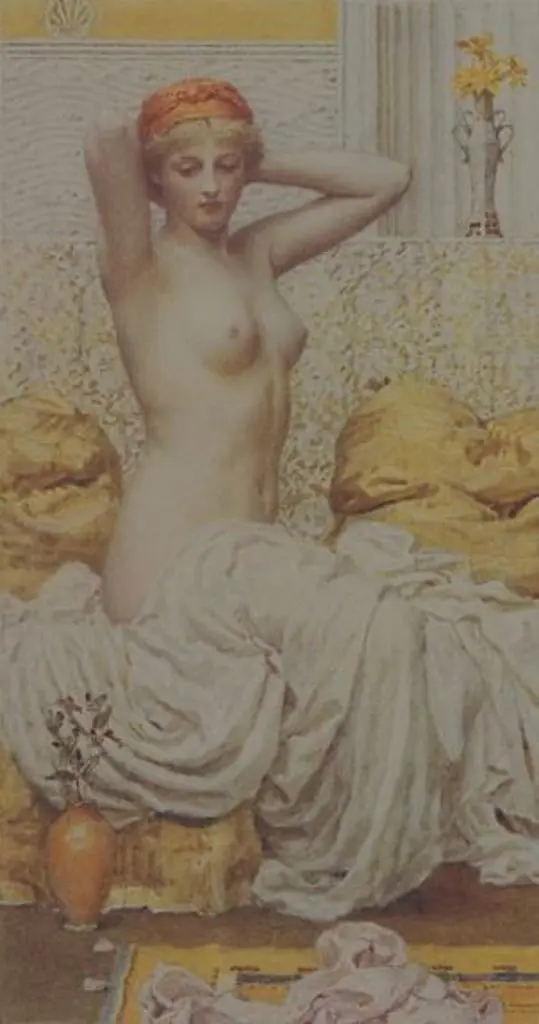 MOORE, Albert Joseph (1841-1893) - Myrtle c. 1886 (semi nude) Image 1++