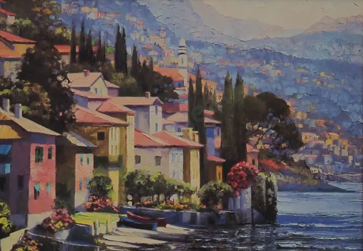 BEHRENS, Howard (1933-2014) - Lake Como Image 1++