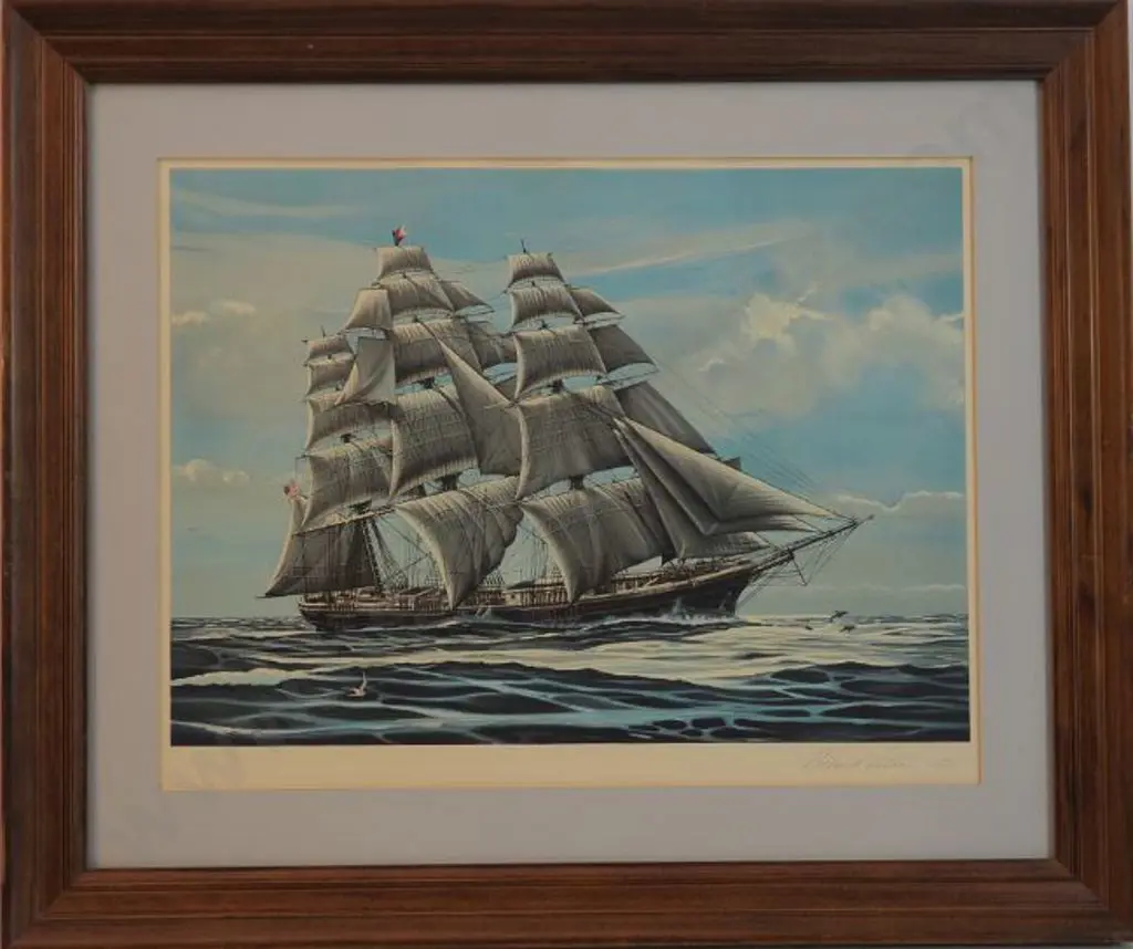 LINTON, Richard (1935-) - China Bound - The Flying Cloud Image 1++