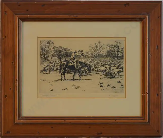 MARLER, George (1879-1960) - Droving in Queensland Image 1++