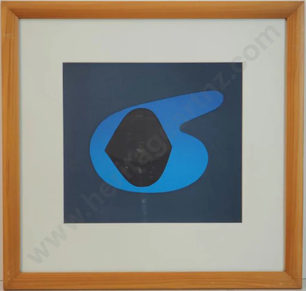SMITHER, Michael (1939-) - No 4 - Small Blue Rock in Sandpool Image 1++