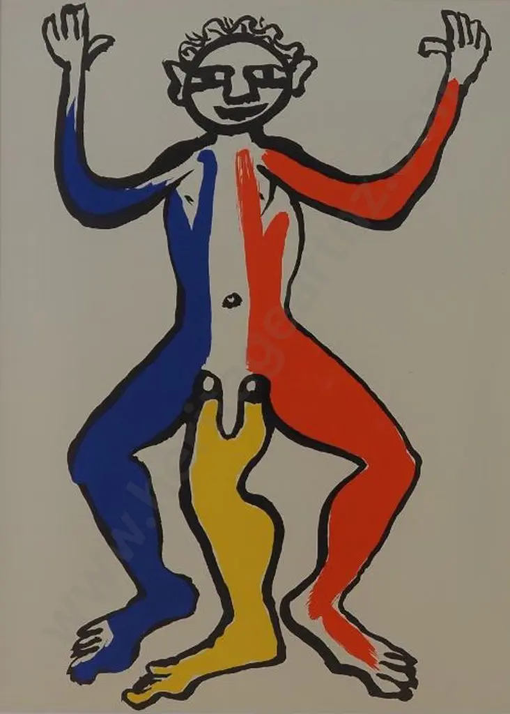 CALDER, Alexander (1898-1976) - Un Patriot (Man with 3 legs) Image 1++