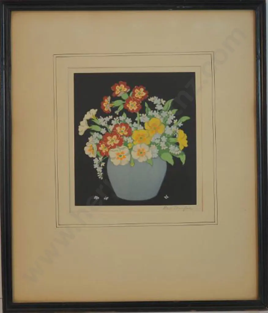 HALL THORPE, John (1874-1947)   - Pansies Image 1++