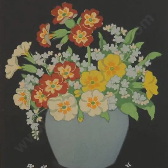 HALL THORPE, John (1874-1947)   - Pansies