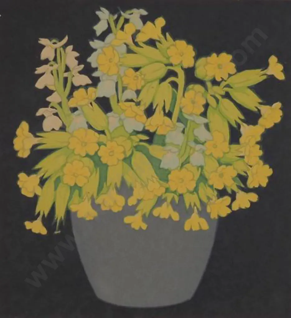 HALL THORPE, John (1874-1947)   - Cowslips Image 1++