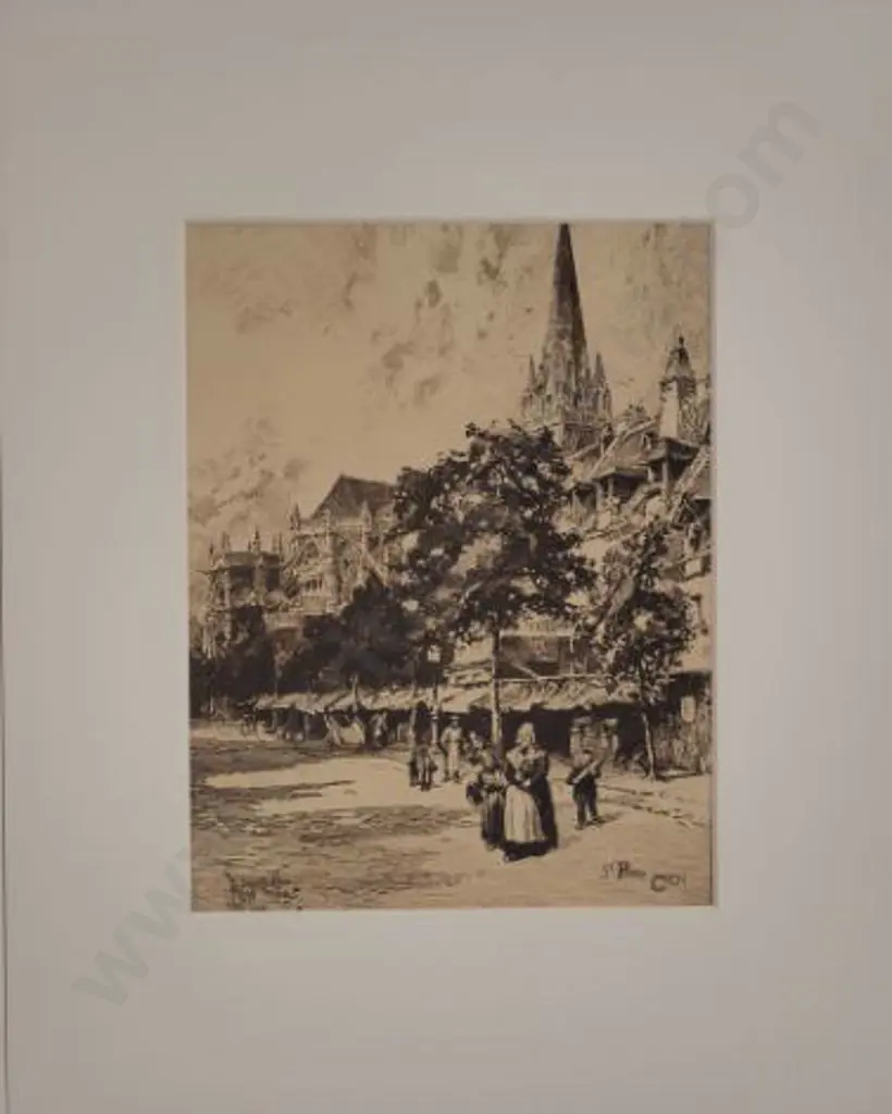 RAILTON, Herbert (1857-1910) - St Pierrre, Caen Image 1++