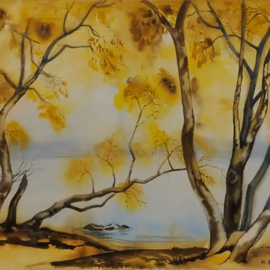 RAYMOND, Valerie [Val] (1931-2021) - Lake Edge, Kowhai