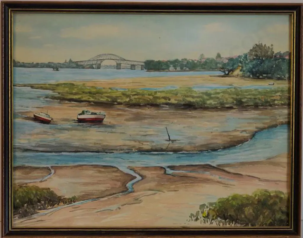 MADDOX, Ernestine (Active 1980s/90s) - Meola Reef & Auckland Harbour Bridge Image 1++