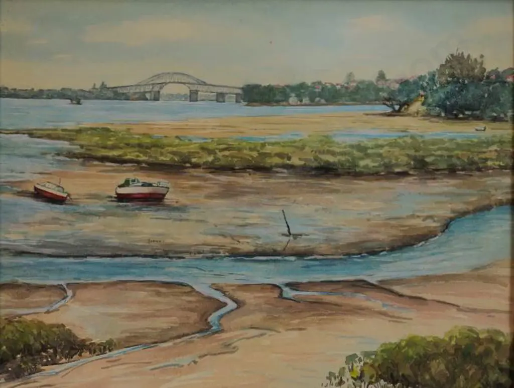 MADDOX, Ernestine (Active 1980s/90s) - Meola Reef & Auckland Harbour Bridge Image 1++