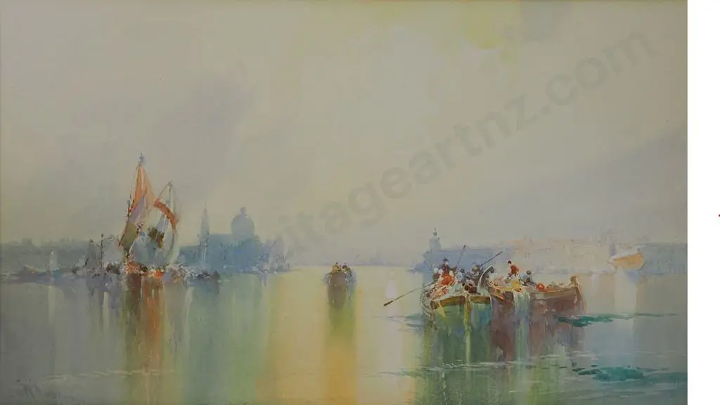 KNOX, William (1862-1925) - Venetian Harbour Image 1++