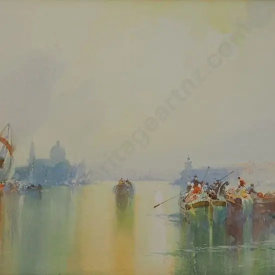 KNOX, William (1862-1925) - Venetian Harbour