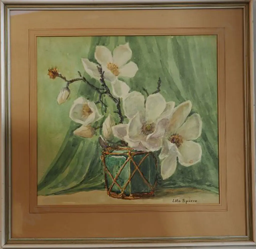 SPICER, Ella (1876-1956) - White Magnolia Image 1++