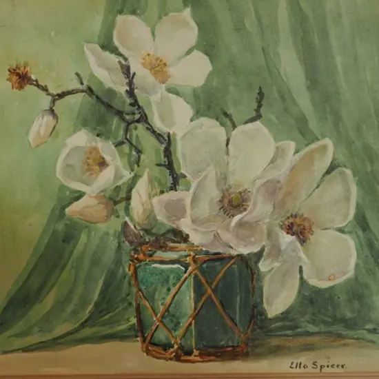 SPICER, Ella (1876-1956) - White Magnolia