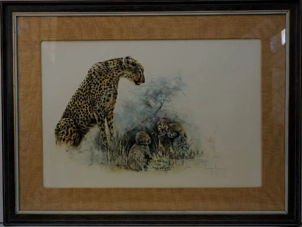 JAQUIERY. Merrilyn (1948-) - Leopards Image 1++