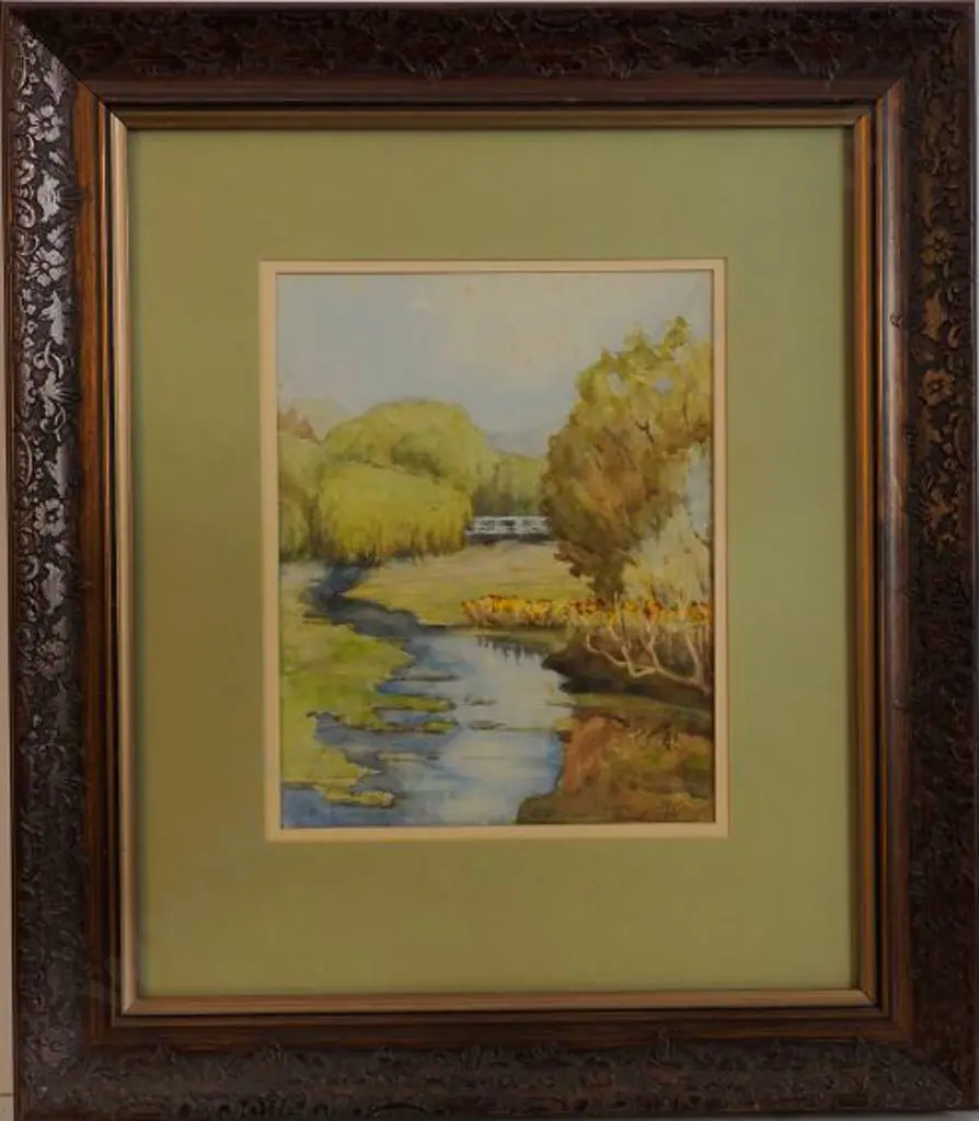 STODDART, Margaret Olrog (1865-1934) - Country  Brook with Trees Image 1++