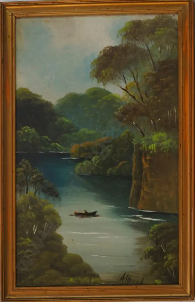 HOUGH, A (19th Cent.) - Wanganui River Image 1++