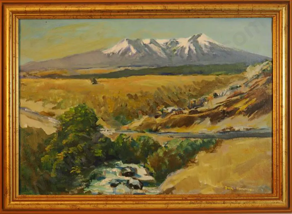 HAMMOND, Jack (1913-2009) - Ruapehu from the Central Plateau Image 1++