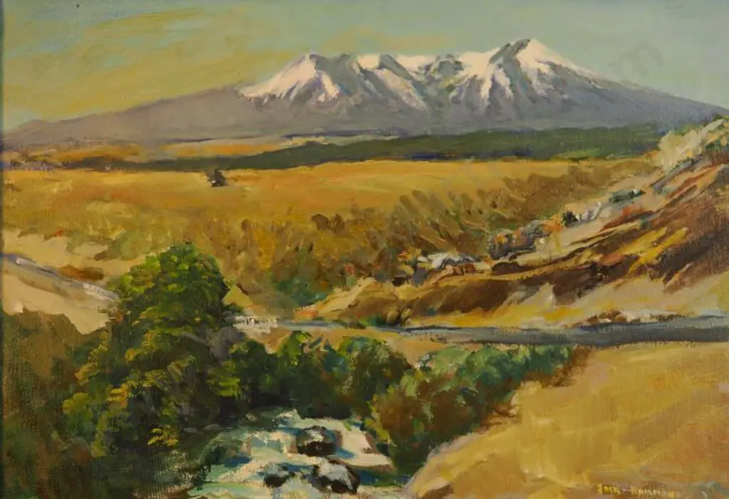 HAMMOND, Jack (1913-2009) - Ruapehu from the Central Plateau Image 1++