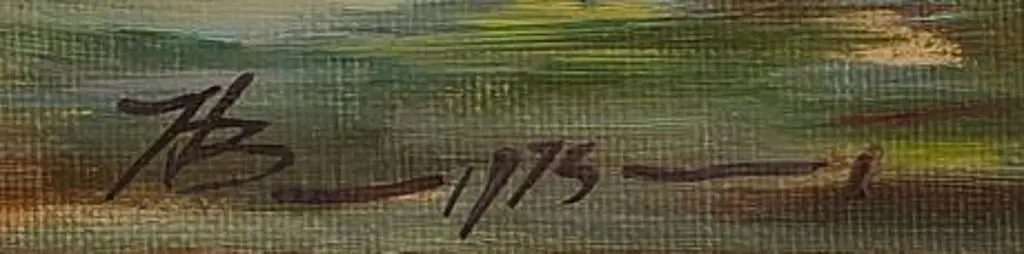 BOEHNKE, Heinz (1920-) - Active 60s/70s - Shoreline, Lake Karapiro Image 1++