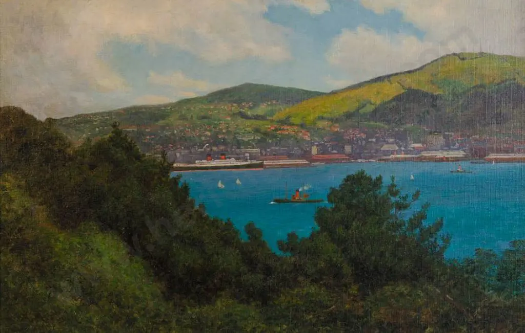 ARTIST Unknown - Wellington Harbour Image 1++