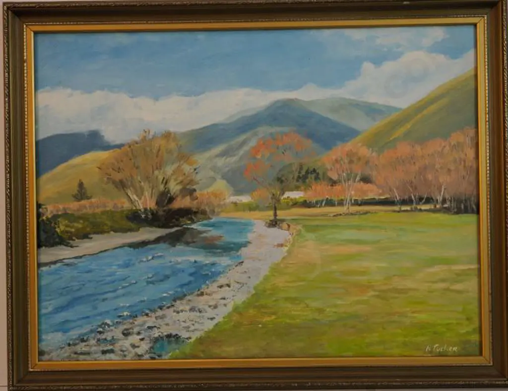 TUCKER, Rob - Small Meandering River  (Hutt River, Silverstream?) Image 1++
