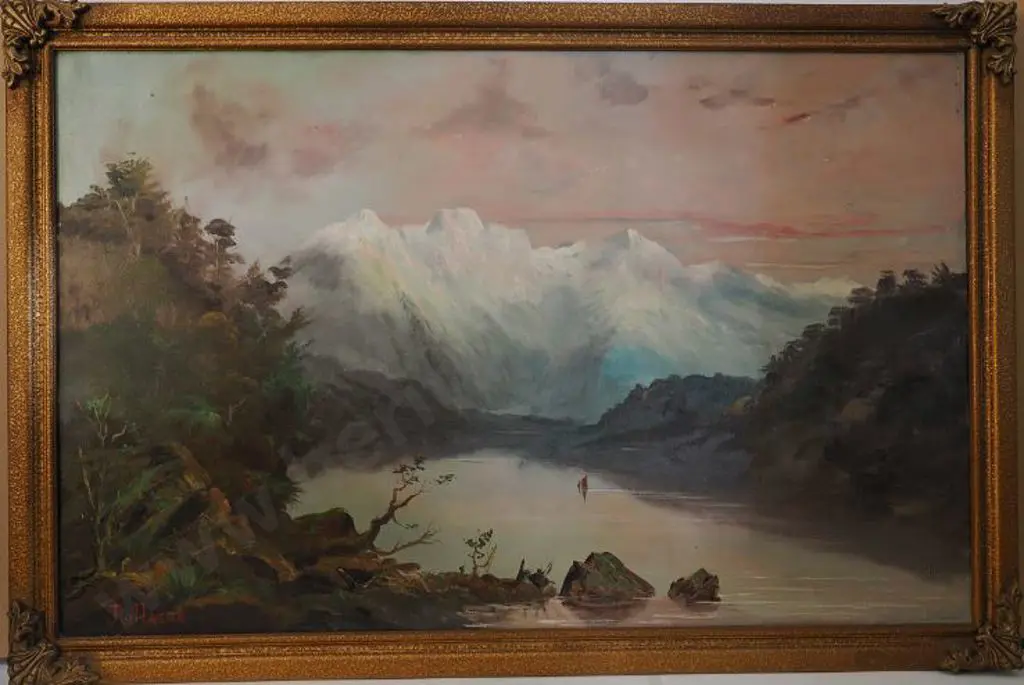 ROLLASON, J. (Late 19th Century) - Southern Alps, NZ Image 1++
