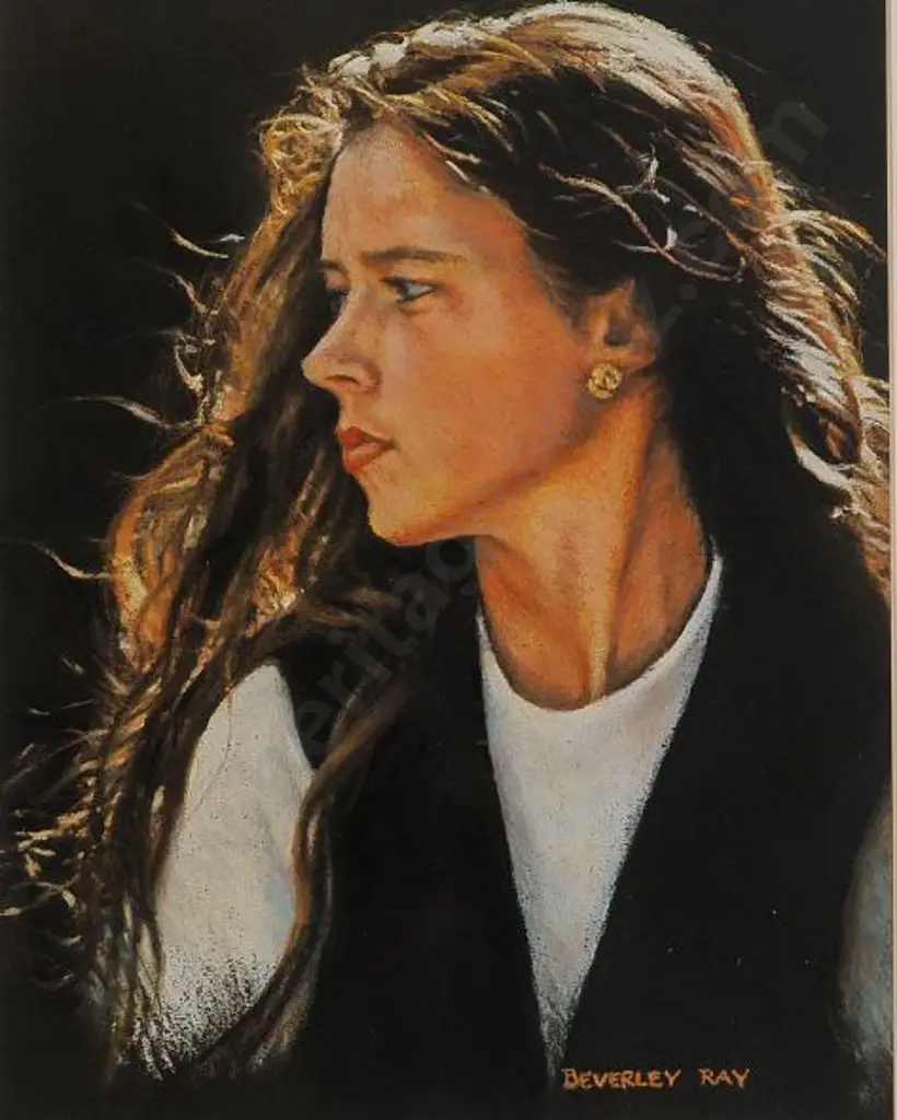 RAY, Beverley (20th Century) - Portrait of Young Woman Image 1++