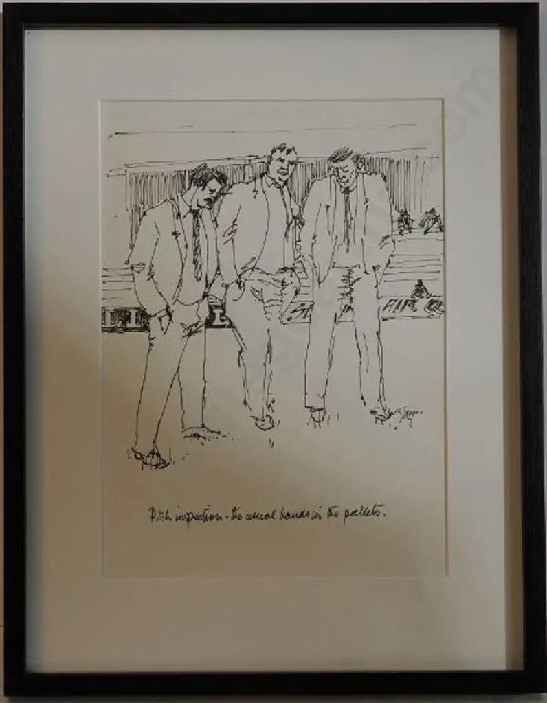 TAPPER, Garth (1927-1999) - Pitch Inspection - Hands in pockets Image 1++