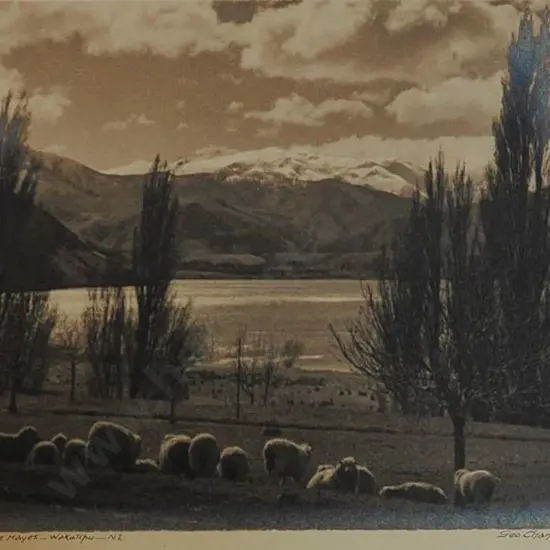 CHANCE, George (1885-1963) - Beside Lake Hayes, Wakatipu