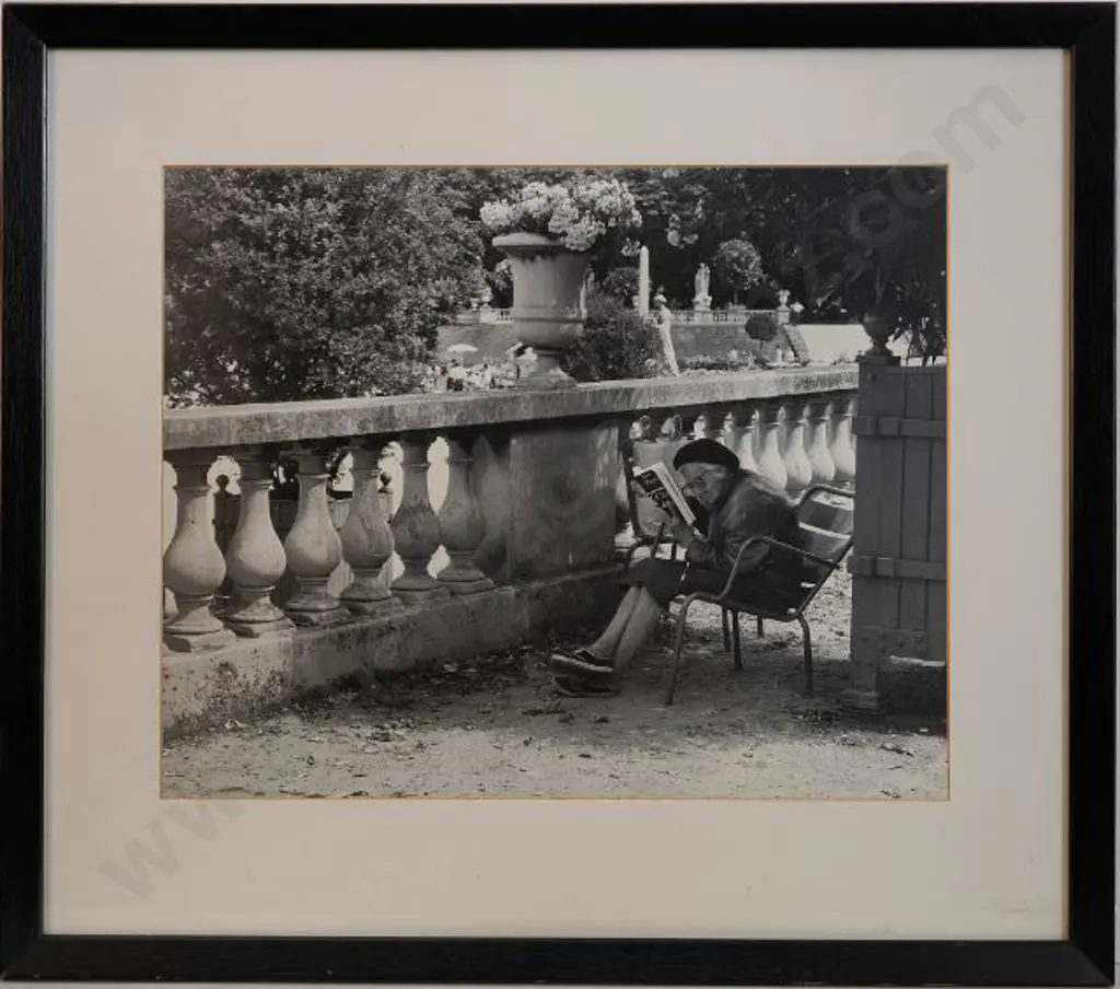 UNKNOWN Photographer - Lady Reading Book, Paris Image 1++