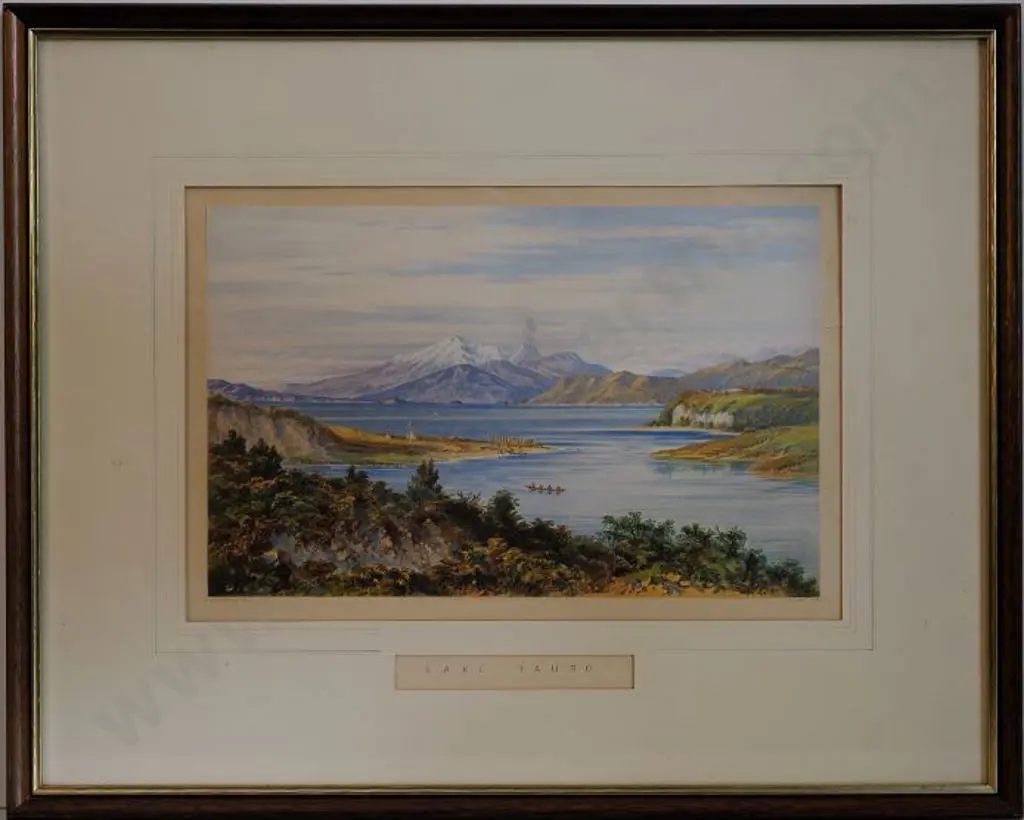 BARRAUD, Charles Decimus (1822-1897) - Lake Taupo Image 1++