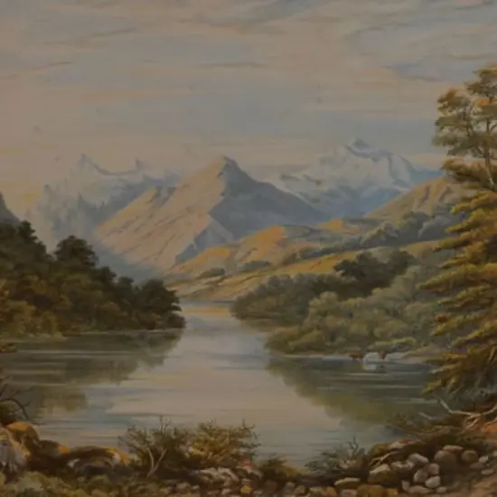 BARRAUD, Charles Decimus (1822-1897) - Lake Mavora