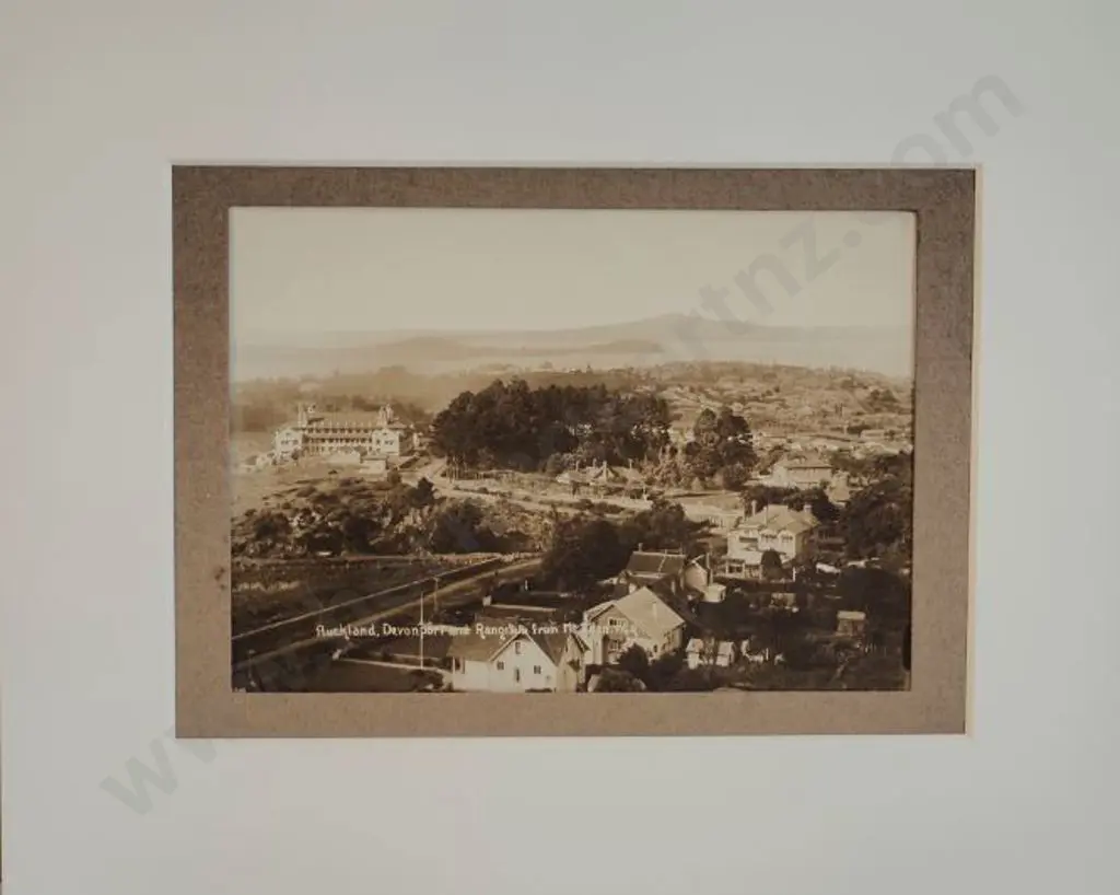 RADCLIFFE, Frederick George (1863-1923) - Devonport, Auckland from Mount Eden Image 1++