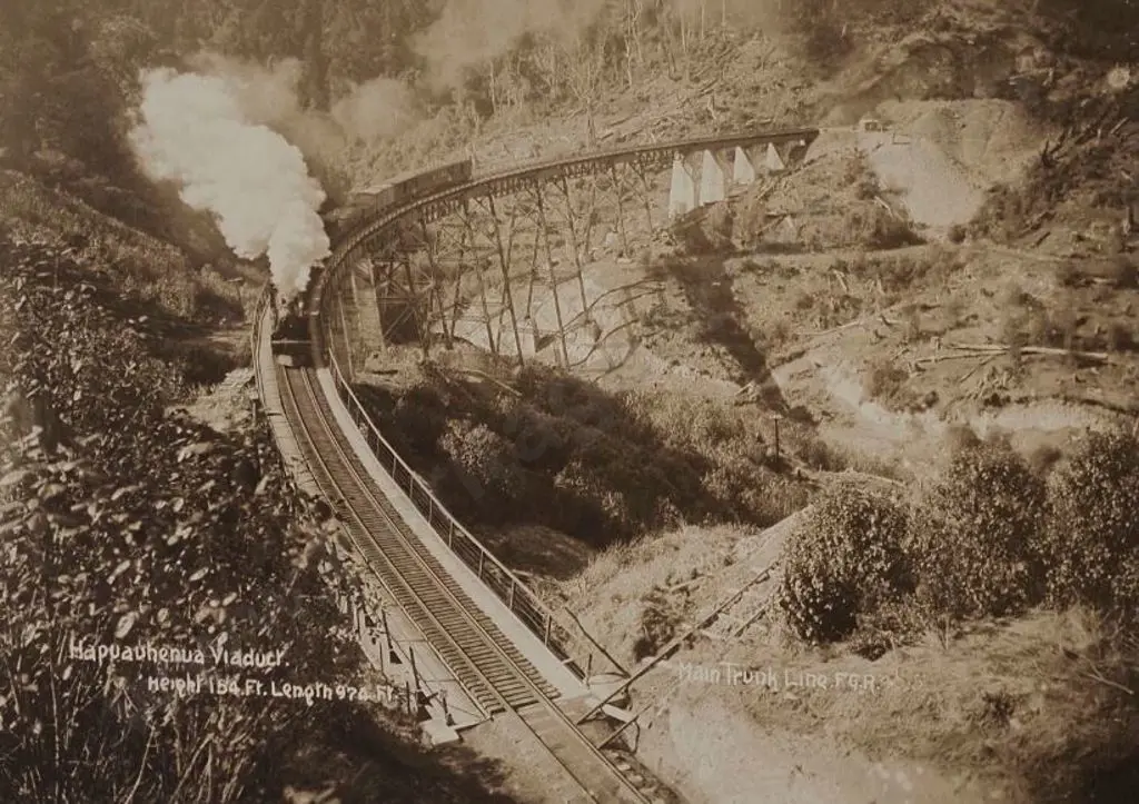 RADCLIFFE, Frederick George (1863-1923) - Hapuawhenua Viaduct Main Trunk Line Image 1++