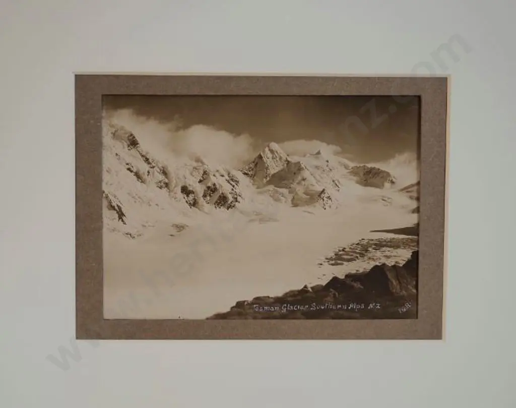 RADCLIFFE, Frederick George (1863-1923) - Tasman Glacier Southern Alps Image 1++