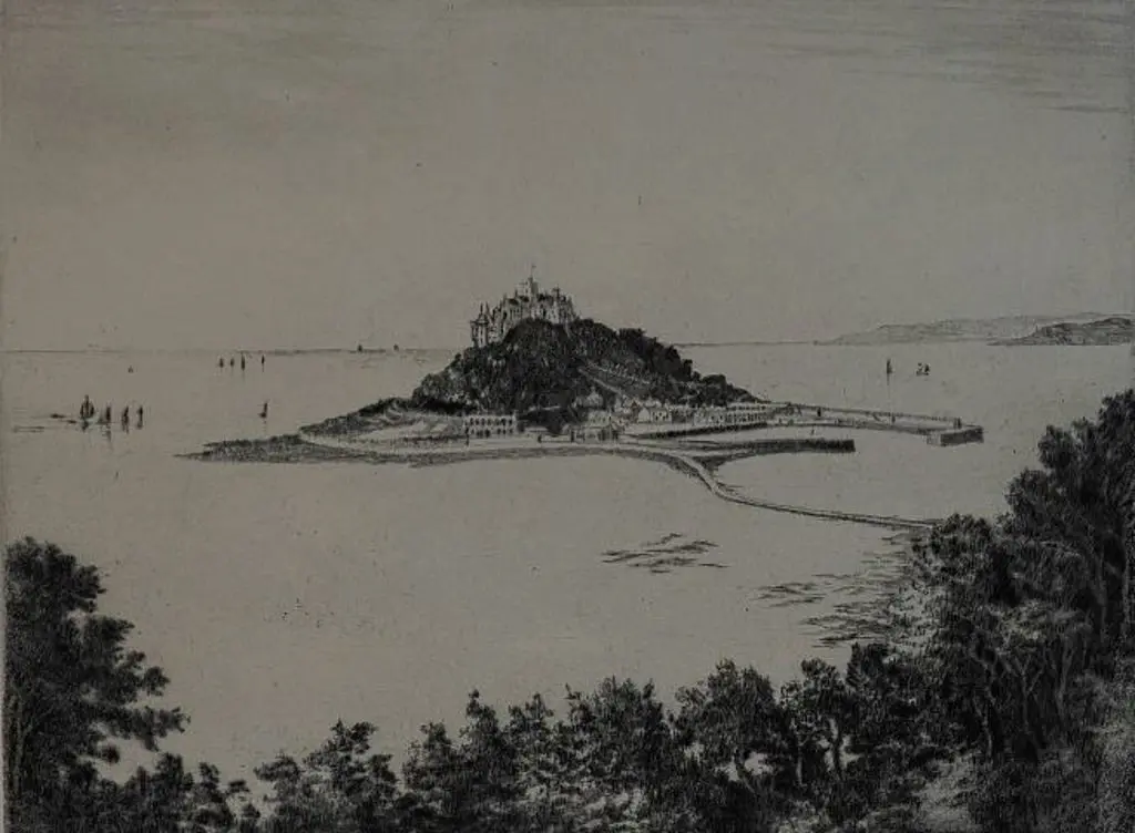 SIMES, A. (1887-1966) - Mont St Michel Image 1++