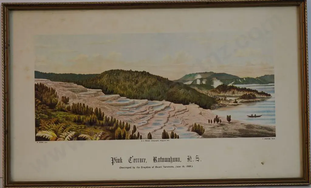 SPENCER, Charles (1854-1933) - Pink Terraces - Rotomahana Image 1++