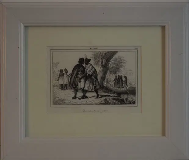 SAINSON, Louis de (1800-1874) - Oceania, Maoris giving a Hongi Image 1++